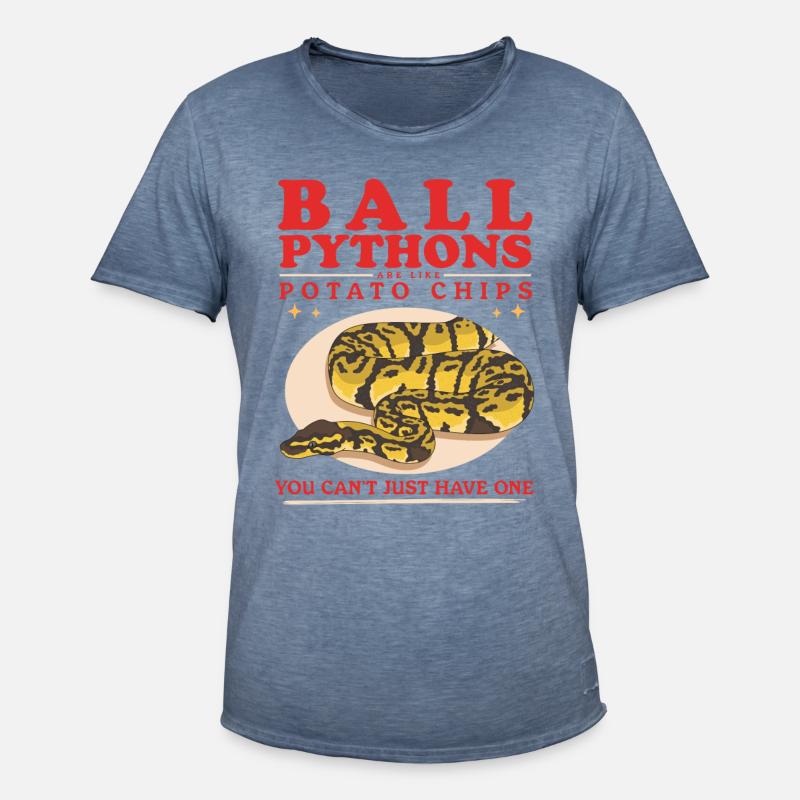 Roi Python Python Serpent Cadeaux - T-shirt vintage Homme - vintage bleu jeans