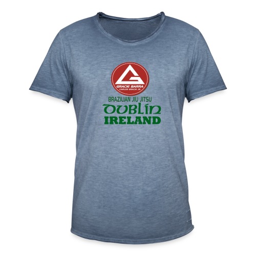 Gracie Barra Dublin Gaelic Celtic Font PNG - Men's Vintage T-Shirt