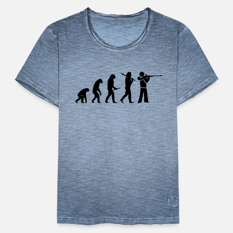 Evolution Schieße Light Stehend Männer Vintage T-Shirt