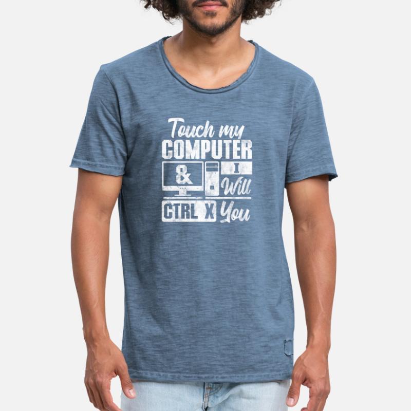 Computer Nerd PC Programmierer Informatik Geschenk Männer Vintage T-Shirt