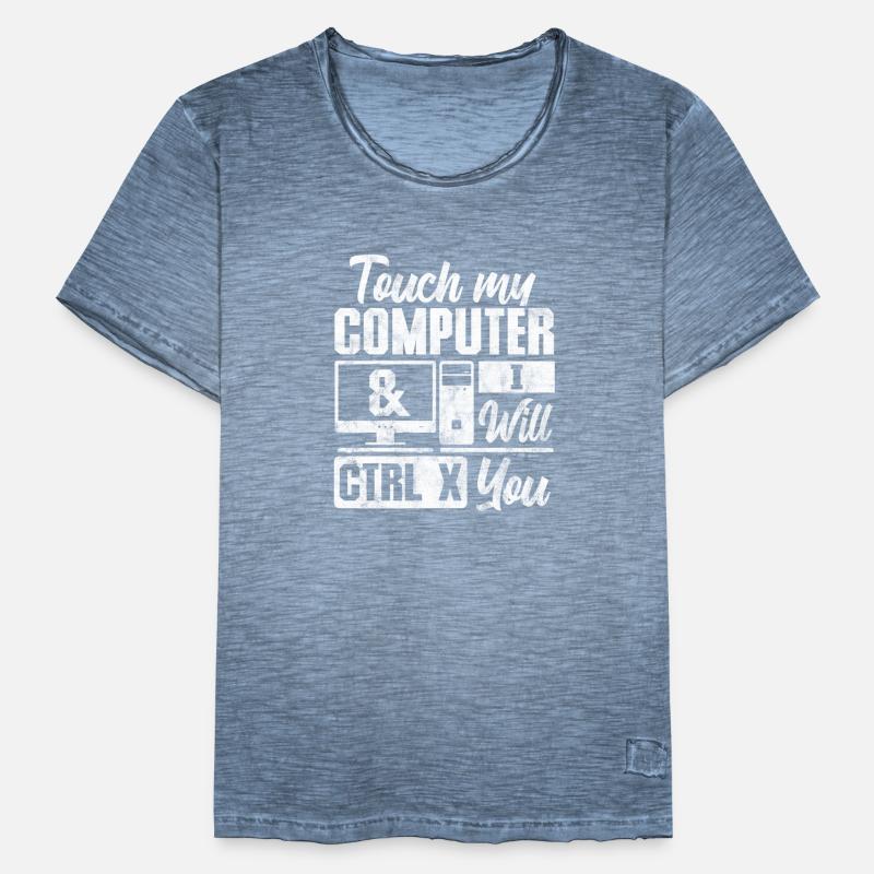 Computer Nerd PC Programmierer Informatik Geschenk Männer Vintage T-Shirt