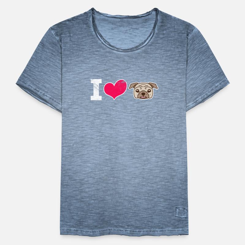 Mops Koszulka męska vintage