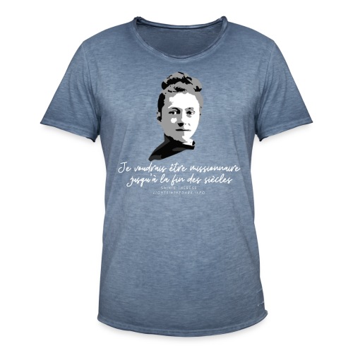 Sainte Therese patronne des missions - T-shirt vintage Homme