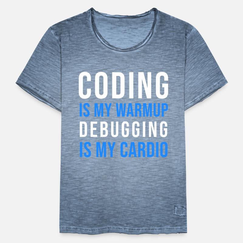 Programmierer Entwickler Programmierer Programmieren IT Computer Männer Vintage T-Shirt