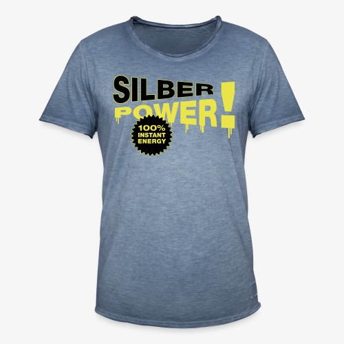 SilberPower! - Herre vintage T-shirt