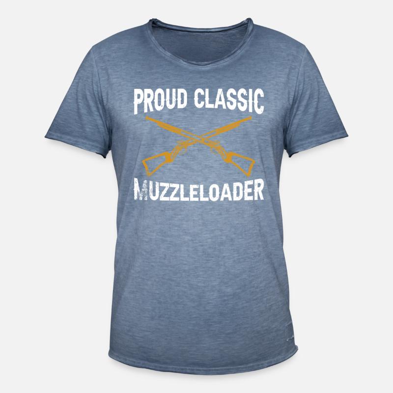 Vorderlader Muzzleloader Muzzle Loading - Männer Vintage T-Shirt - Vintage Denim