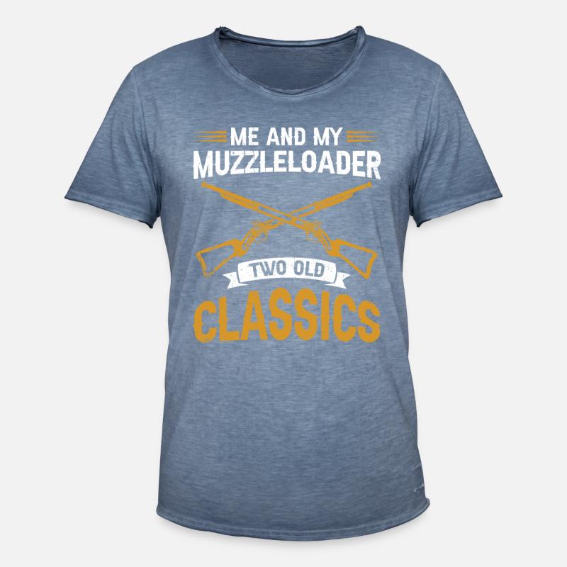 Vorderlader Muzzleloader Muzzle Loading - Men's Vintage T-Shirt - vintage denim