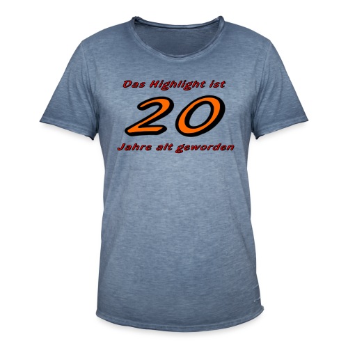20 Jahre - Männer Vintage T-Shirt