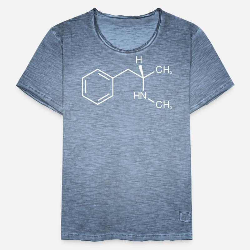 Formule développée de la molécule de crystal meth T-shirt vintage Homme