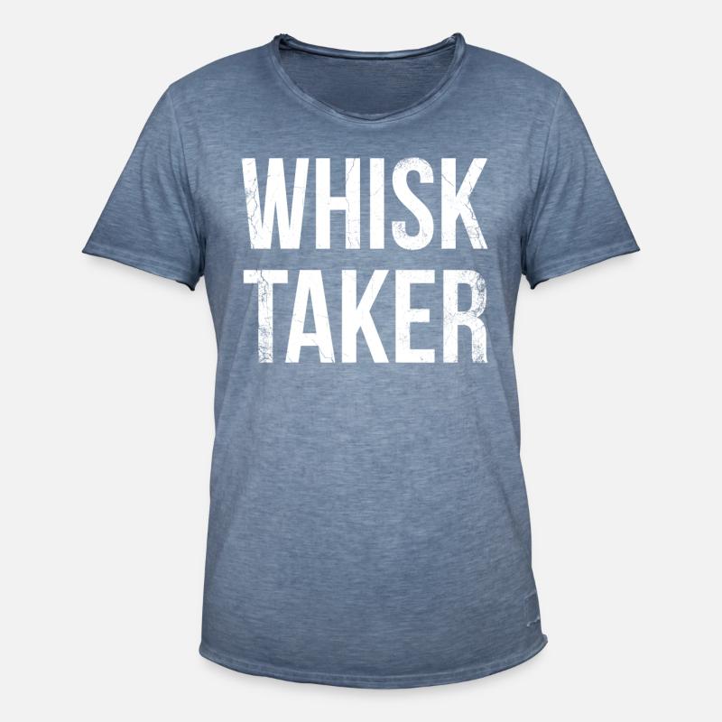 Schneebesenträger Für Bäcker Oder Backfans - Männer Vintage T-Shirt - Vintage Denim