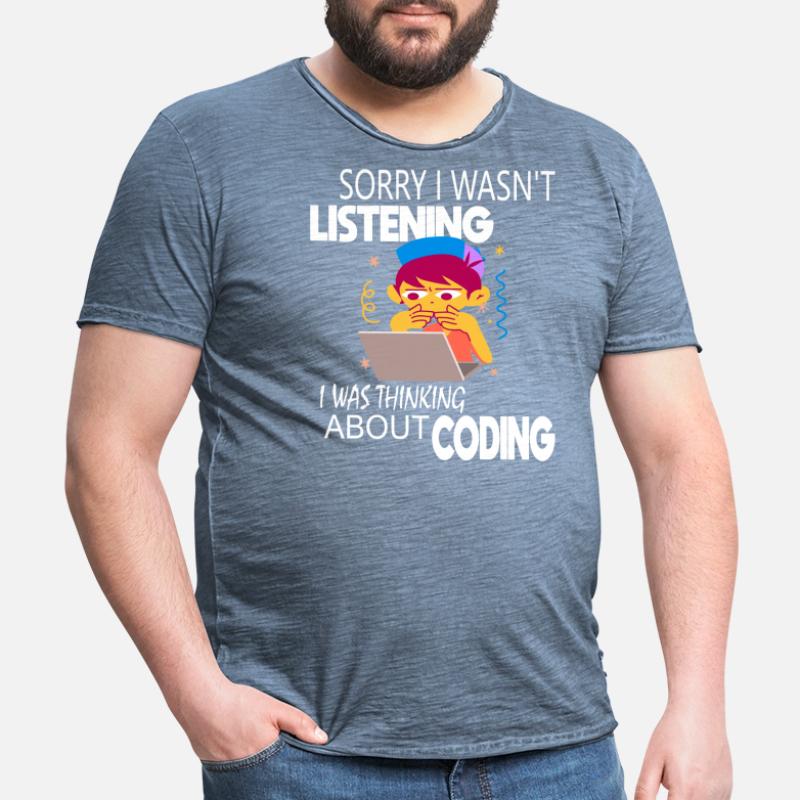 Coding Coder Programmierer Männer Vintage T-Shirt