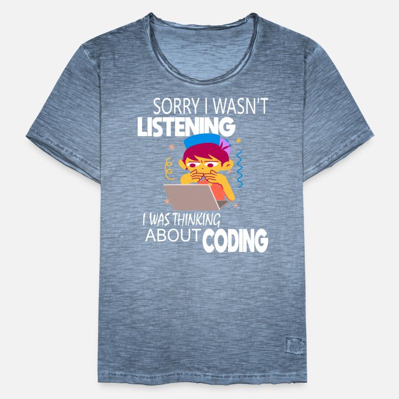 Coding Coder Programmierer Männer Vintage T-Shirt