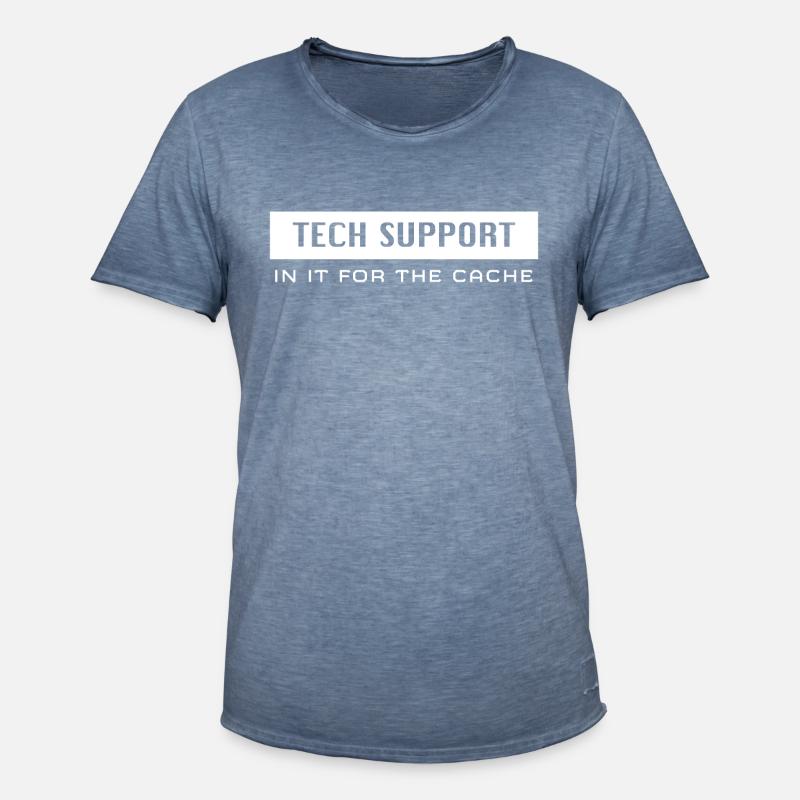 Technischer Support - IT-Support - Männer Vintage T-Shirt - Vintage Denim