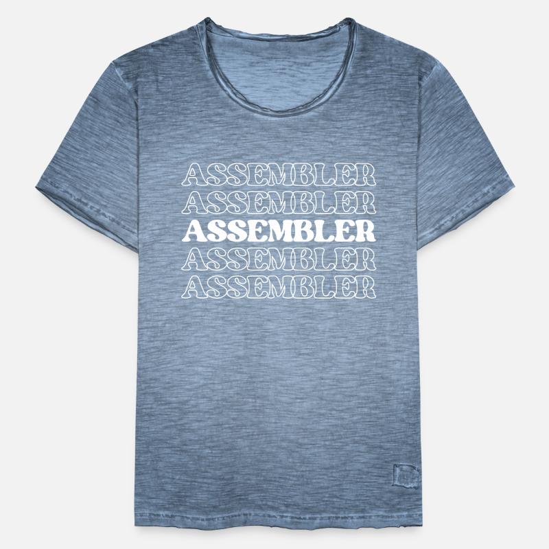 Assembler Fabricator Assembler Constructor Maker Men's Vintage T-Shirt