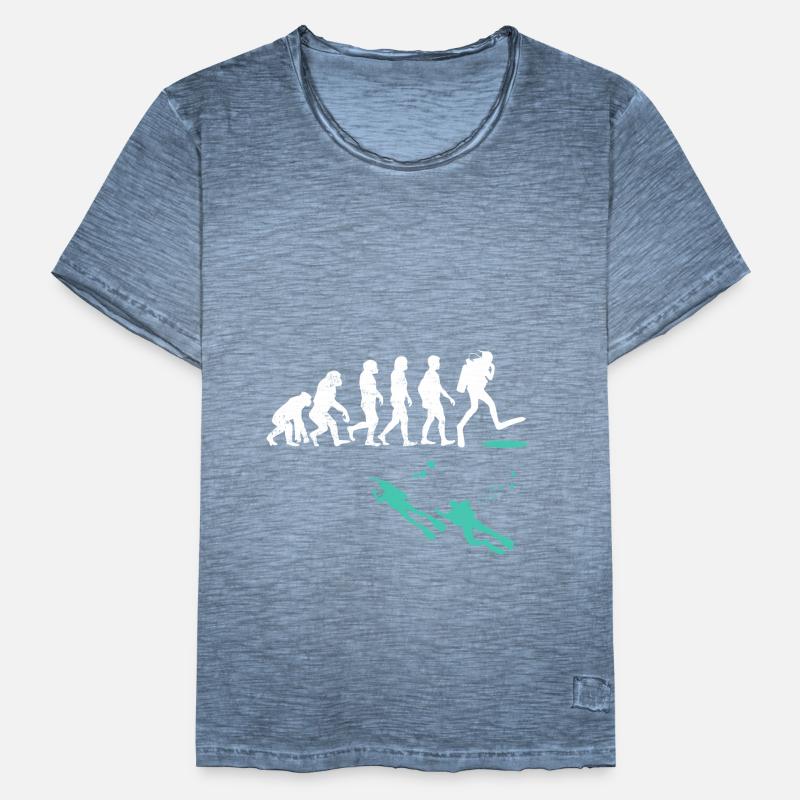 Evolution de l'évolution du scaphandre autonome T-shirt vintage Homme