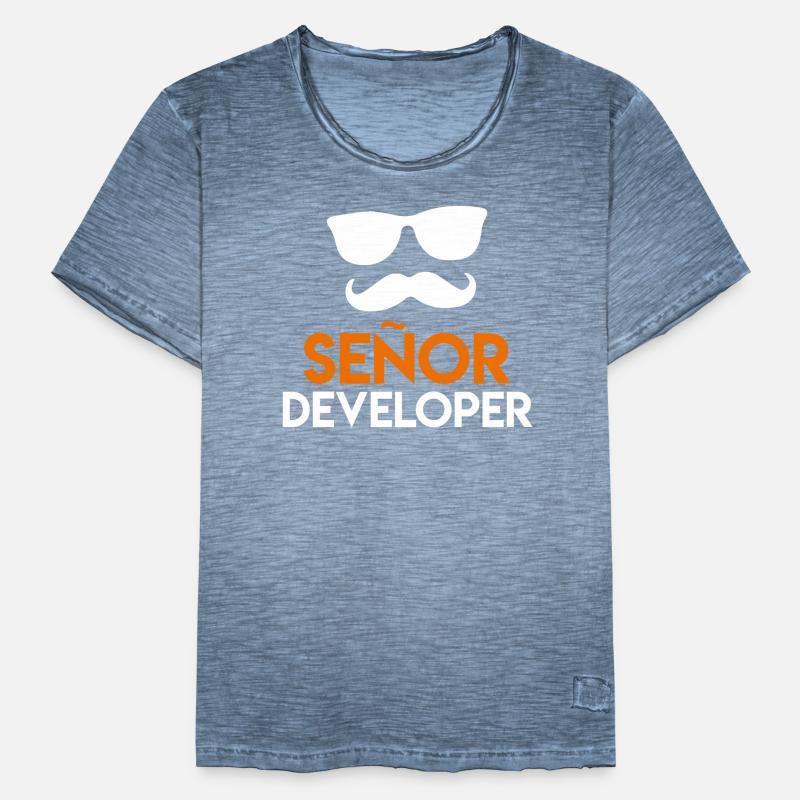 Senor Developer Programmer Developer Nerd Men's Vintage T-Shirt