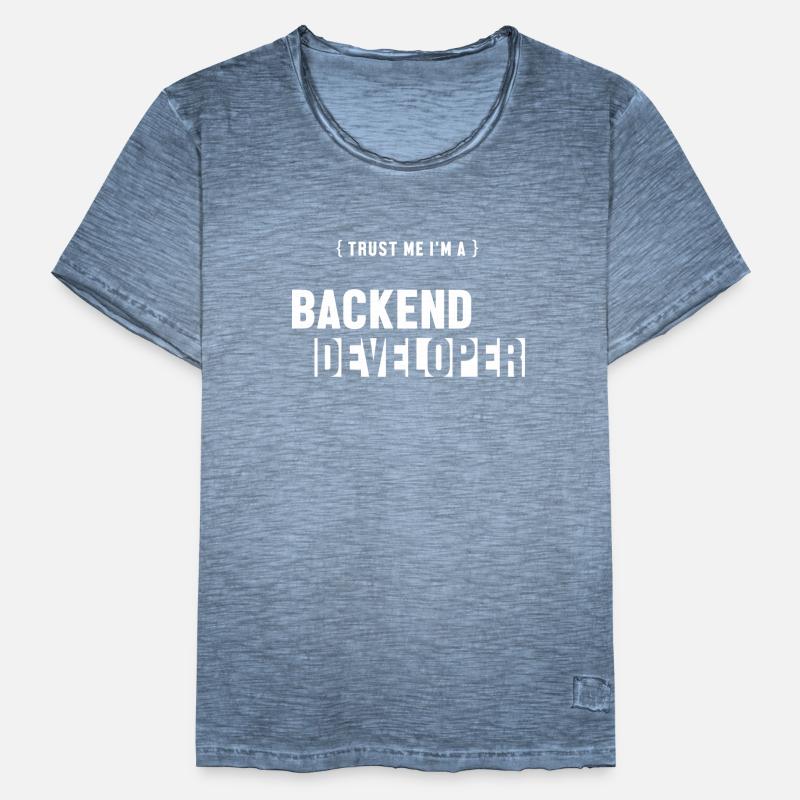 Trust Me I'm Backend Developer Coder Programmer T-shirt vintage Homme