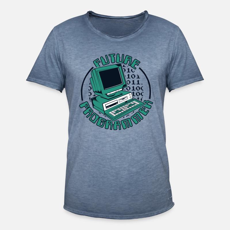 Future Programmer Softwareingenieur Developer - Männer Vintage T-Shirt - Vintage Denim