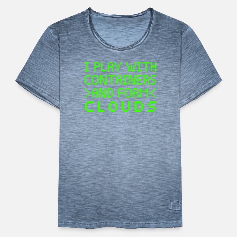 Cloud Computing Informatik Tech Männer Vintage T-Shirt