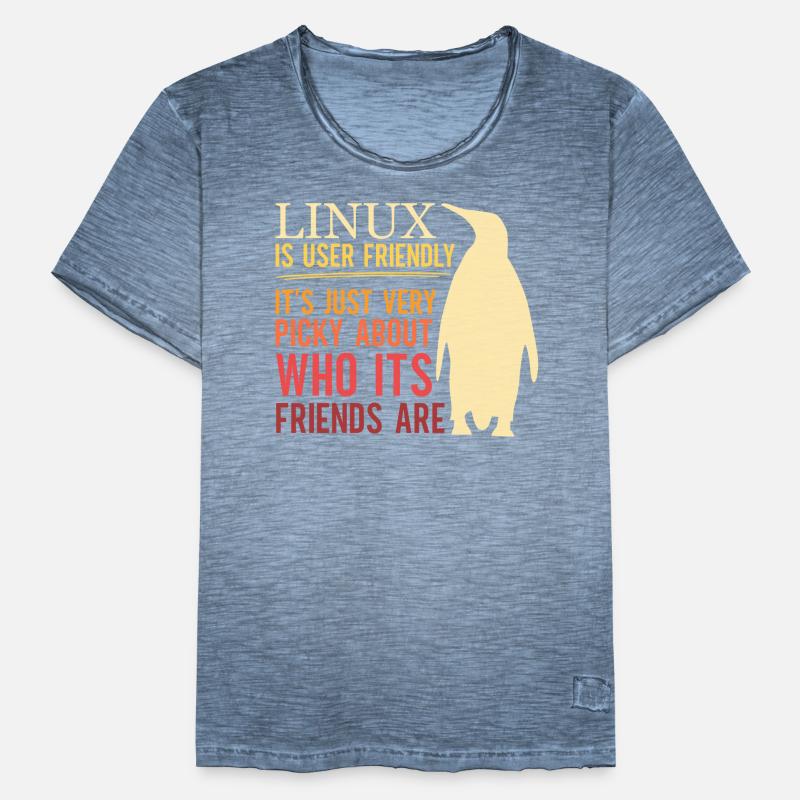 Linux Is User Friendly - Cloud Computing Engineer Männer Vintage T-Shirt