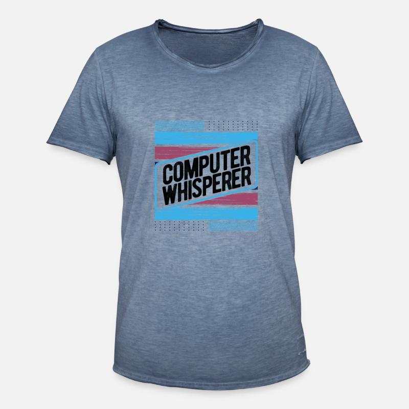 Computerflüsterer Geschenkcomputer Geschenkcomputer - Männer Vintage T-Shirt - Vintage Denim