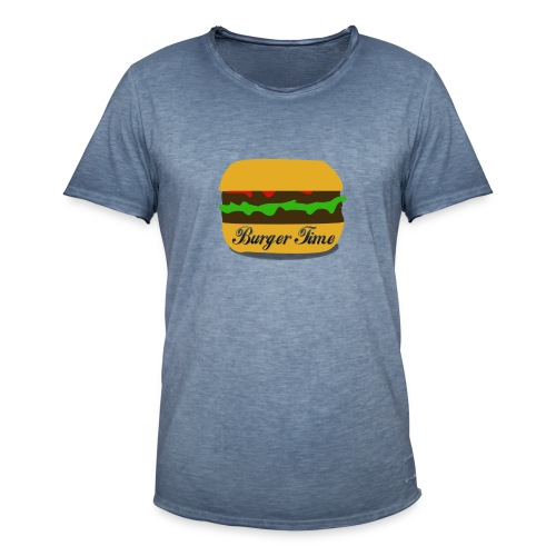 Burger Time - T-shirt vintage Homme