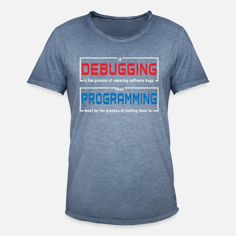 Debugging programming - Men's Vintage T-Shirt - vintage denim