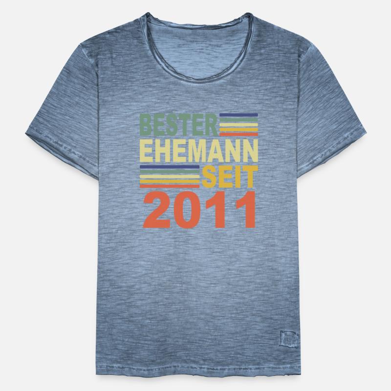 2011 Bester Ehemann Ehepartner Jahr 2011 Partner Männer Vintage T-Shirt