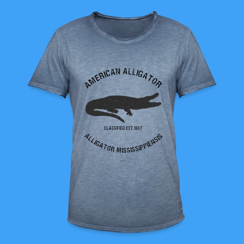 American Alligator black - Mannen Vintage T-shirt