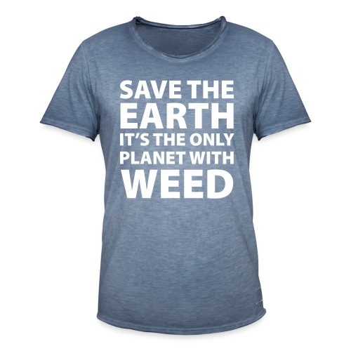 weed - sauve la terre - T-shirt vintage Homme