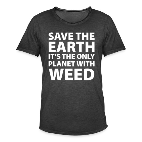 weed - sauve la terre - T-shirt vintage Homme