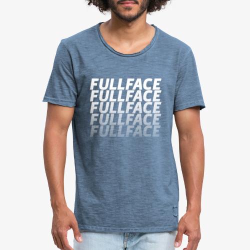 FULLFACE #1 white - Männer Vintage T-Shirt