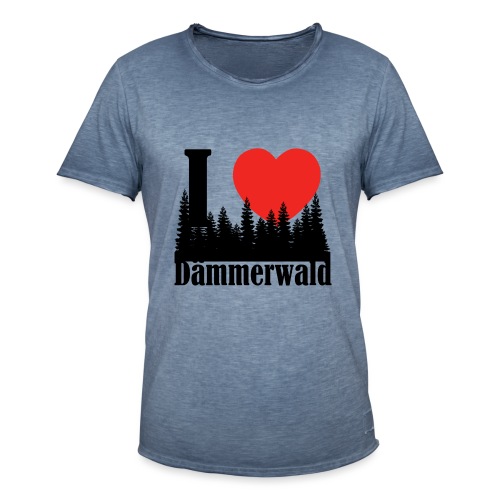 I LOVE DÄMMERWALD - Herre vintage T-shirt