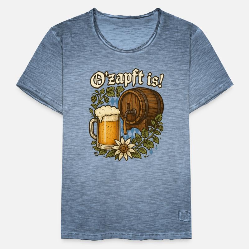 O'zapft is! - ob Bierfest oder Kirchweih es passt Männer Vintage T-Shirt
