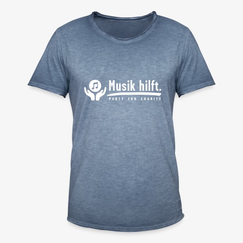 MUSIK HILFT - Männer Vintage T-Shirt