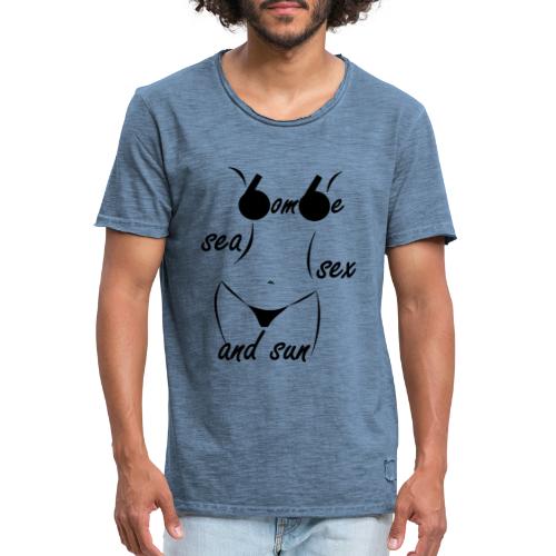 t shirt sea sex and sun bombe sexy - T-shirt vintage Homme