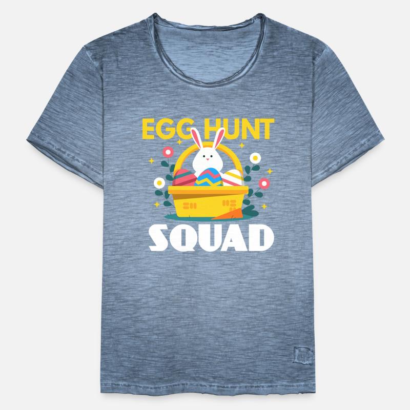 Egg Hunt Squad Easter Egg Men's Vintage T-Shirt