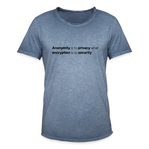 Anonymity & Security - Männer Vintage T-Shirt