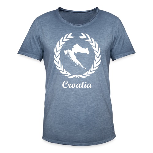 Connect ExYu Croatia White Edition - Männer Vintage T-Shirt