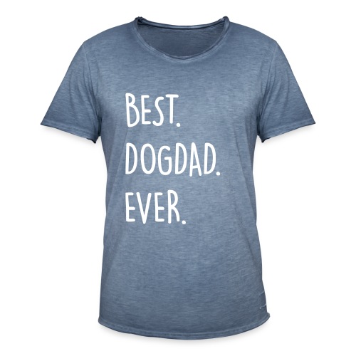 Vorschau: best dogdad ever - Männer Vintage T-Shirt