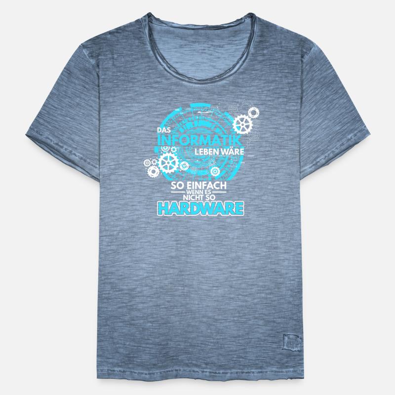 Informatik Programmierer Informatiker Hardware Sof Männer Vintage T-Shirt