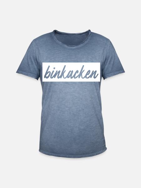 binkacken - Männer Vintage T-Shirt - Vintage Denim