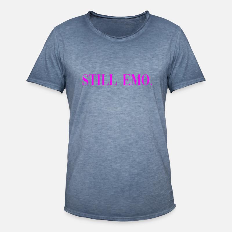 Still Emo Gothic Spruch Geschenk - Männer Vintage T-Shirt - Vintage Denim