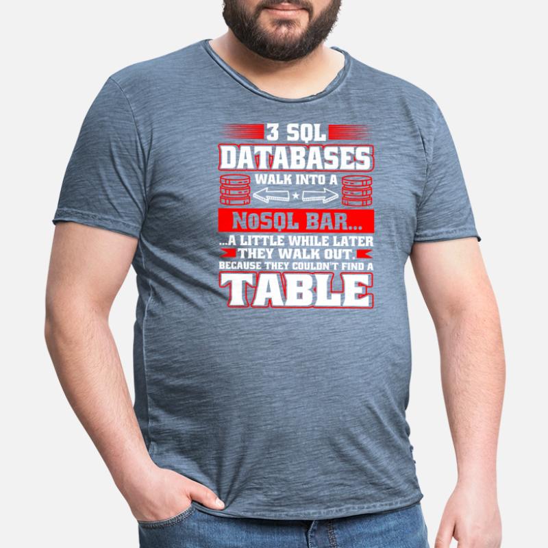 Database Administrator SQL Database Admin Männer Vintage T-Shirt