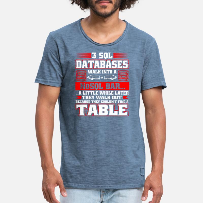 Database Administrator SQL Database Admin Männer Vintage T-Shirt