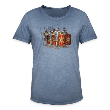 LEGIONARI ROMANI - Männer Vintage T-Shirt - Vintage Denim - Vorne