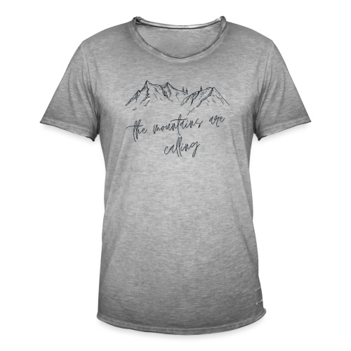 The Mountains are Calling - Men's Vintage T-Shirt