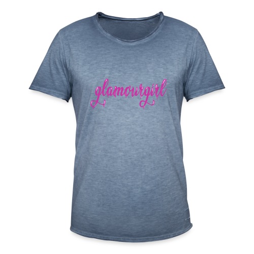 Glamourgirl dripping letters - Mannen Vintage T-shirt