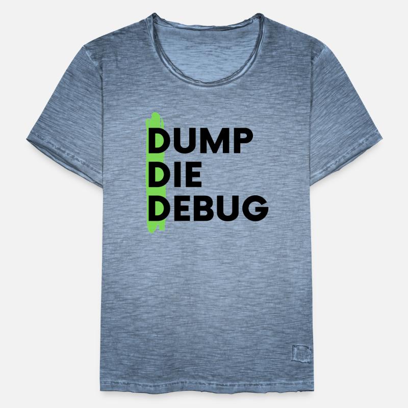 Dump Die Debug Coding Programmieren Männer Vintage T-Shirt