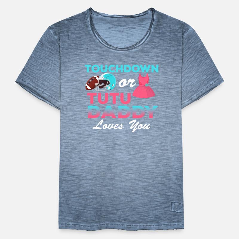 Zitates Zitat süßes ethnisches Touchdown oder Tutu Männer Vintage T-Shirt